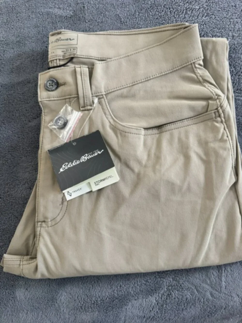 EDDIE BAUER TRAVEX MEN'S PANTS - TAN
